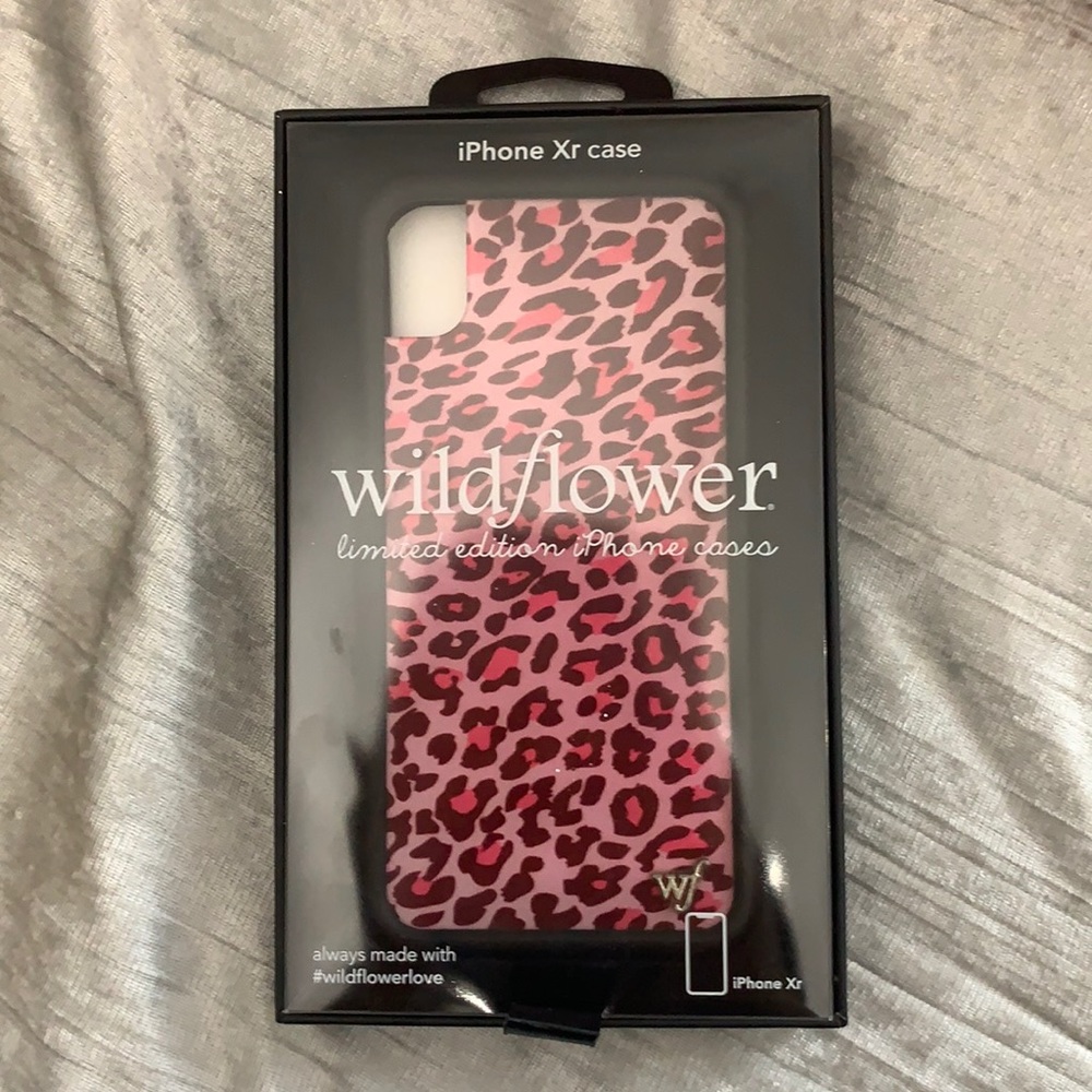 Pink Cheetah Wildflower Case Iphone XR